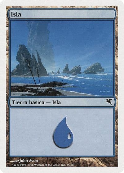 Island Spanish Isla H35 Magic Encyclopedia 2005 (Salvat/Hachette) Magic card