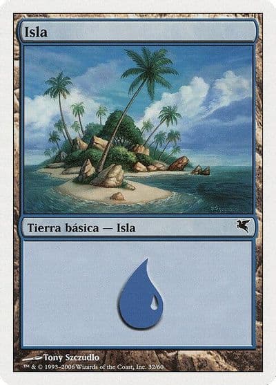 Island Spanish Isla H32 Magic Encyclopedia 2005 (Salvat/Hachette) Magic card