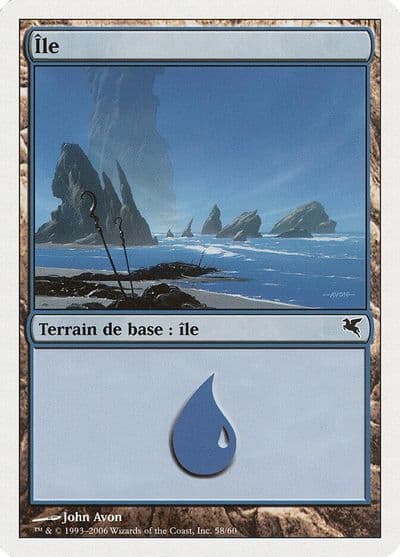 Island French Ile H58 Magic Encyclopedia 2005 (Salvat/Hachette) Magic card