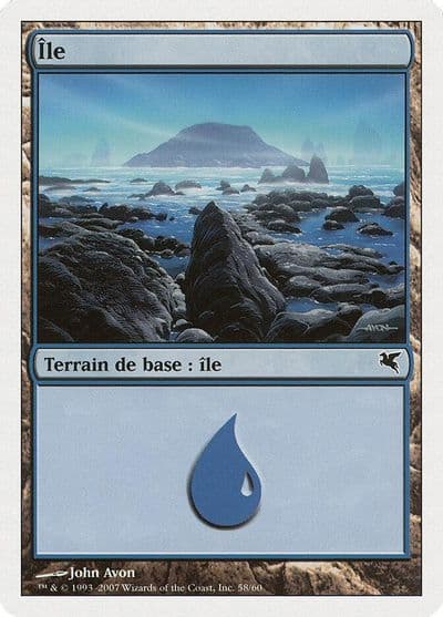 Island French Ile E58 Magic Encyclopedia 2005 (Salvat/Hachette) Magic card
