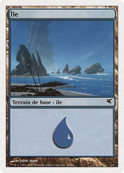 Island French Ile E32 Magic Encyclopedia 2005 (Salvat/Hachette) Magic card
