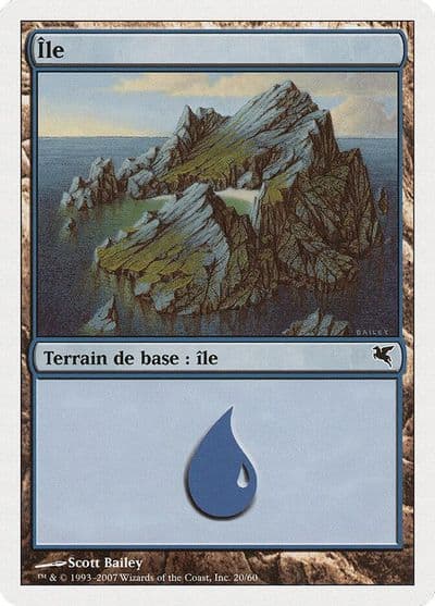 Island French IleE20 Magic Encyclopedia 2005 (Salvat/Hachette) Magic card