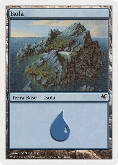 Island Italian Isola E57 Magic Encyclopedia 2005 (Salvat/Hachette) Magic card