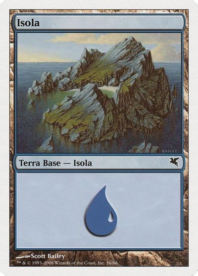 Island Italian Isola H56 Magic Encyclopedia 2005 (Salvat/Hachette) Magic card