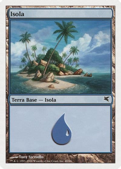 Island Italian Isola H48 Magic Encyclopedia 2005 (Salvat/Hachette) Magic card