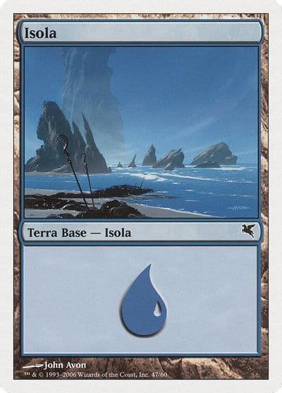 Island Italian Isola H47 Magic Encyclopedia 2005 (Salvat/Hachette) Magic card