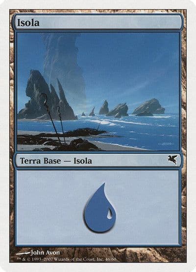 Island Italian Isola E46 Magic Encyclopedia 2005 (Salvat/Hachette) Magic card