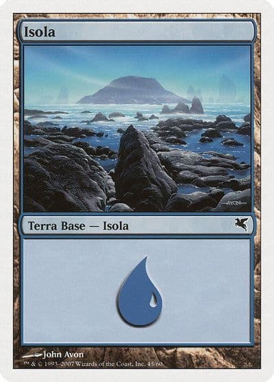 Island Italian Isola E45 Magic Encyclopedia 2005 (Salvat/Hachette) Magic card