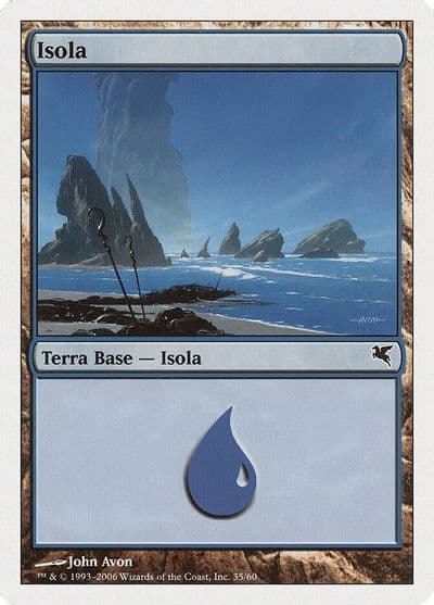 Island Italian Isola H35 Magic Encyclopedia 2005 (Salvat/Hachette) Magic card