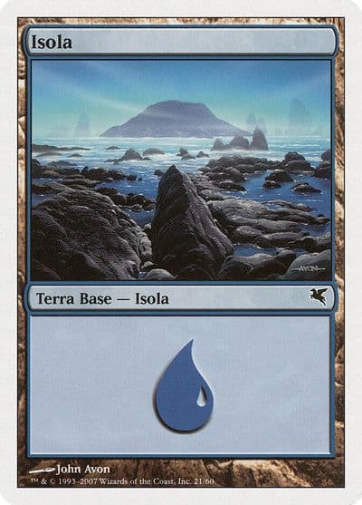 Island Italian Isola E21 Magic Encyclopedia 2005 (Salvat/Hachette) Magic card