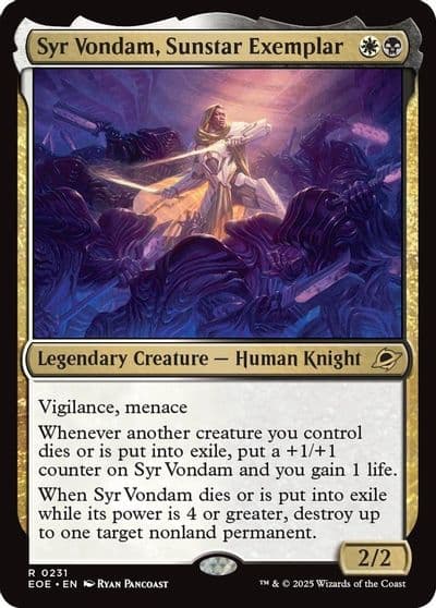 Syr Vondam Sunstar Exemplar Edge of Eternities Magic card