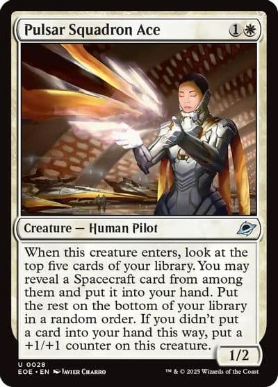 Pulsar Squadron Ace Edge of Eternities Magic card