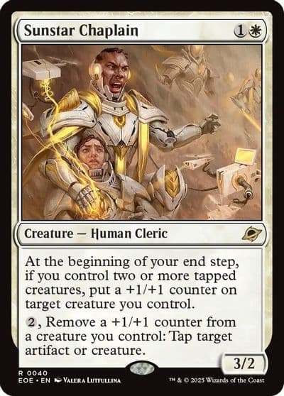 Sunstar Chaplain Edge of Eternities Magic card