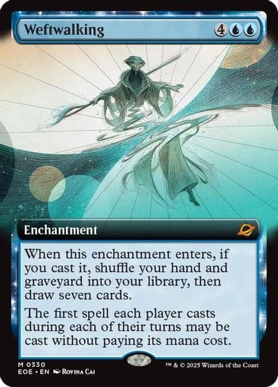 Weftwalking Extended Art Edge of Eternities Magic card