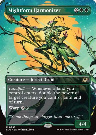 Mightform Harmonizer Borderless Edge of Eternities Magic card