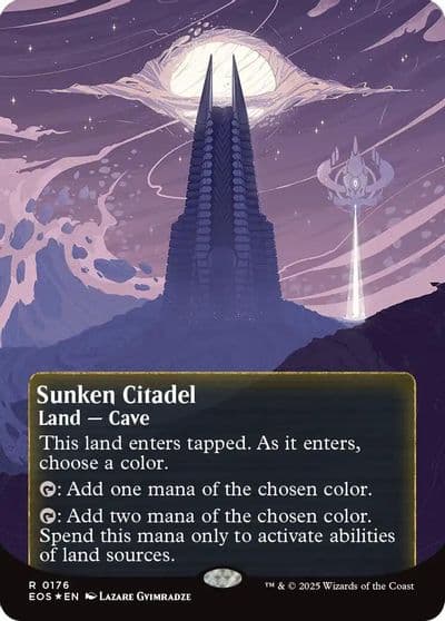 Sunken Citadel 0176 Borderless Galaxy Foil Edge of Eternities: Stellar Sights Magic card