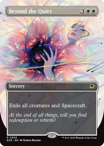 Beyond the Quiet Borderless Edge of Eternities Magic card