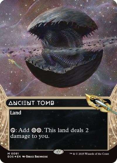 Ancient Tomb 0091 Borderless Galaxy Foil Edge of Eternities: Stellar Sights Magic card