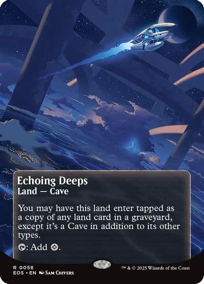 Echoing Deeps 0058 Borderless Edge of Eternities: Stellar Sights Magic card