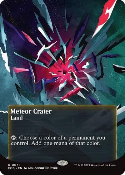 Meteor Crater 0071 Borderless Edge of Eternities: Stellar Sights Magic card