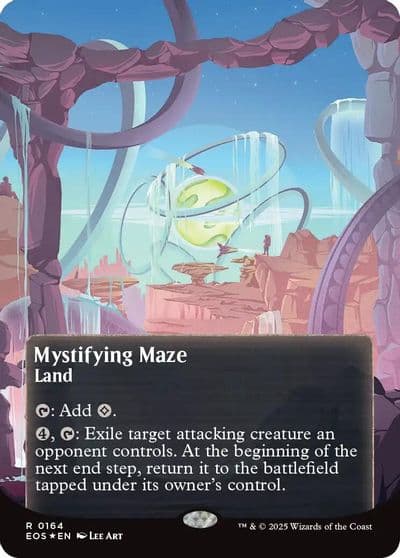 Mystifying Maze 0164 Borderless Galaxy Foil Edge of Eternities: Stellar Sights Magic card