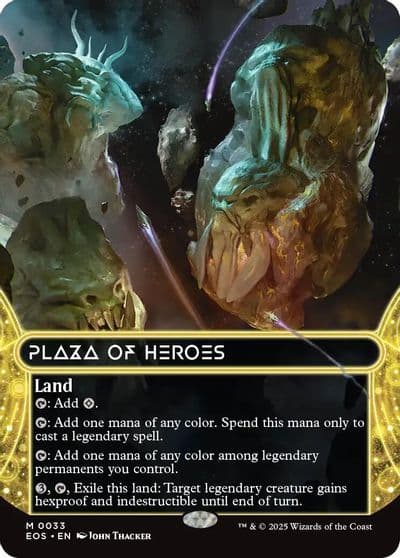 Plaza of Heroes 0033 Borderless Edge of Eternities: Stellar Sights Magic card