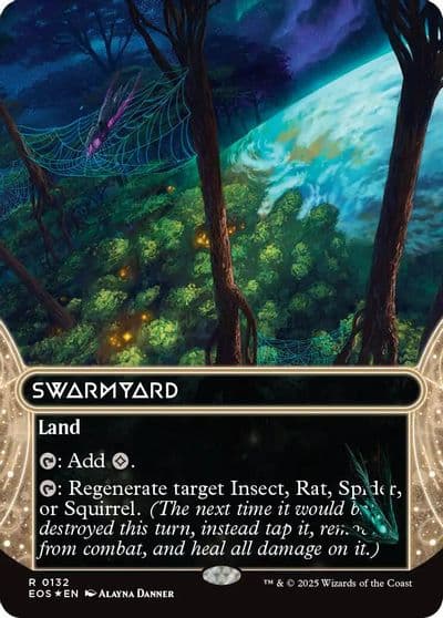 Swarmyard 0132 Borderless Galaxy Foil Edge of Eternities: Stellar Sights Magic card