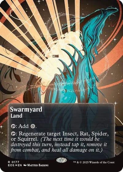 Swarmyard 0177 Borderless Galaxy Foil Edge of Eternities: Stellar Sights Magic card