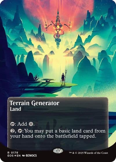 Terrain Generator 0178 Borderless Galaxy Foil Edge of Eternities: Stellar Sights Magic card