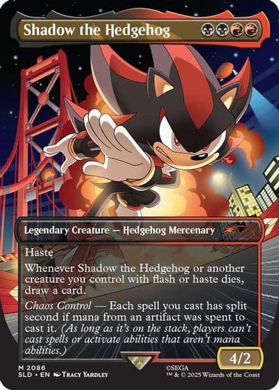 Shadow the Hedgehog Secret Lair Drop Series Magic card