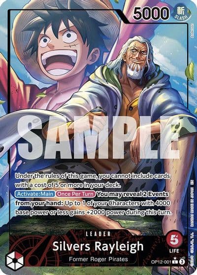 Silvers Rayleigh Alternate Art Legacy of the Master One Piece card