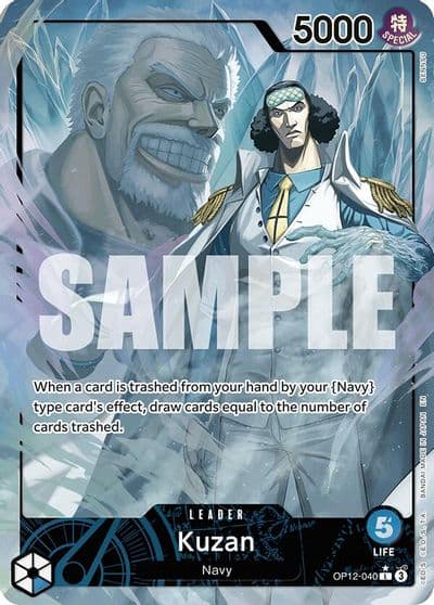 Kuzan 040 Alternate Art Legacy of the Master One Piece card