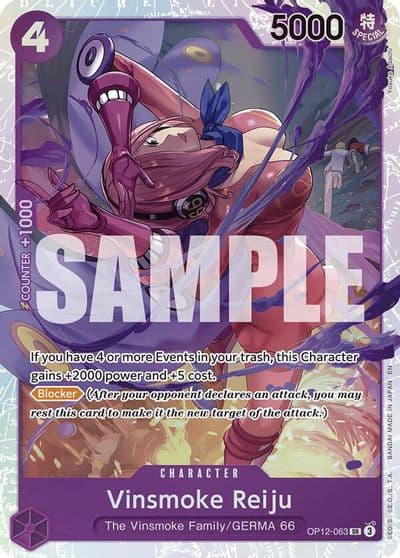 Vinsmoke Reiju Legacy of the Master One Piece card