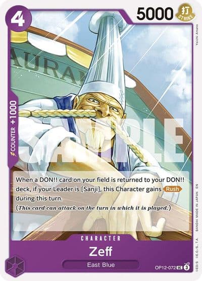 Zeff Legacy of the Master One Piece card