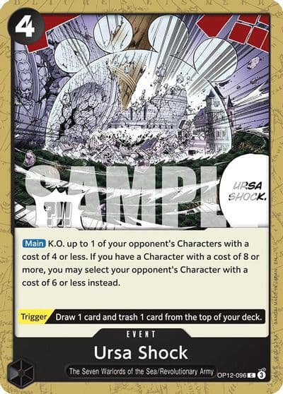 Ursa Shock Legacy of the Master One Piece card
