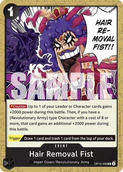 Hair Removal Fist Legacy of the Master One Piece card