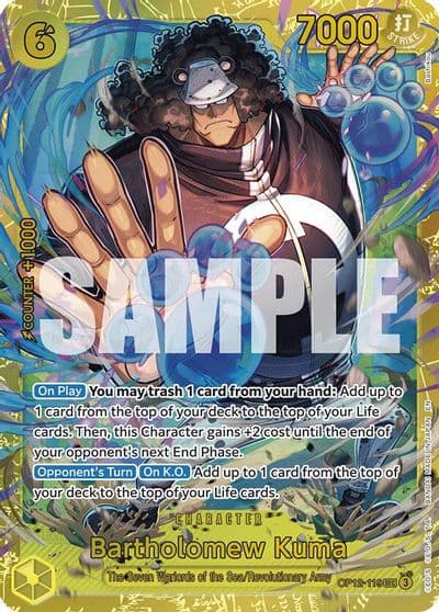 Bartholomew Kuma Legacy of the Master One Piece card