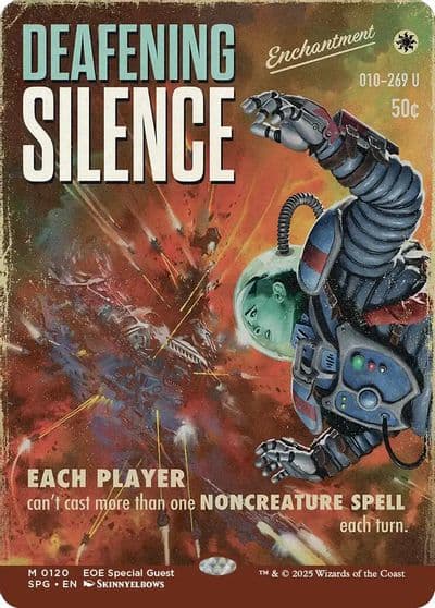 Deafening Silence Showcase Special Guests Magic card