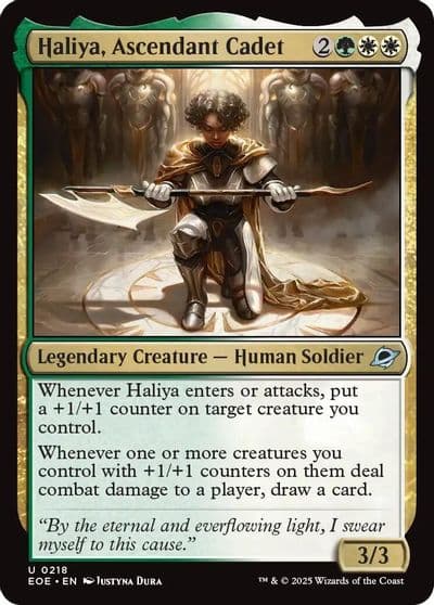 Haliya Ascendant Cadet Edge of Eternities Magic card