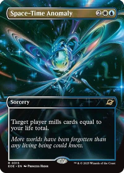 Space Time Anomaly Borderless Edge of Eternities Magic card