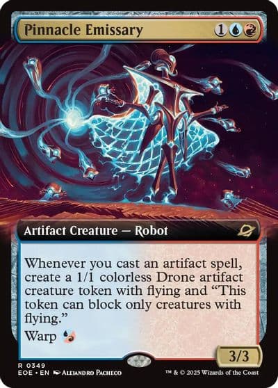 Pinnacle Emissary Extended Art Edge of Eternities Magic card