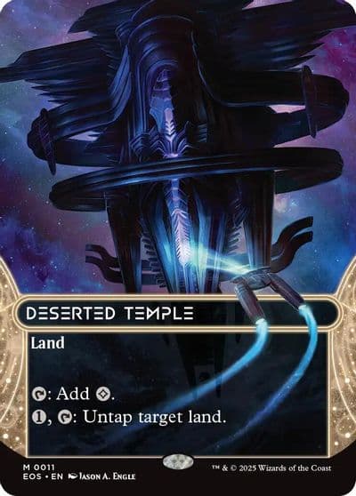 Deserted Temple 0011 Borderless Edge of Eternities: Stellar Sights Magic card