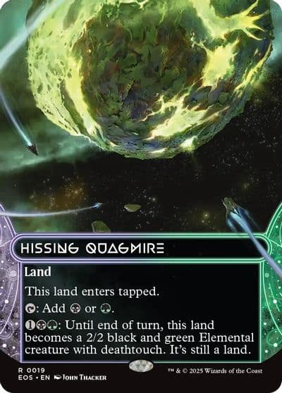 Hissing Quagmire 0019 Borderless Edge of Eternities: Stellar Sights Magic card