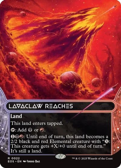 Lavaclaw Reaches 0022 Borderless Edge of Eternities: Stellar Sights Magic card