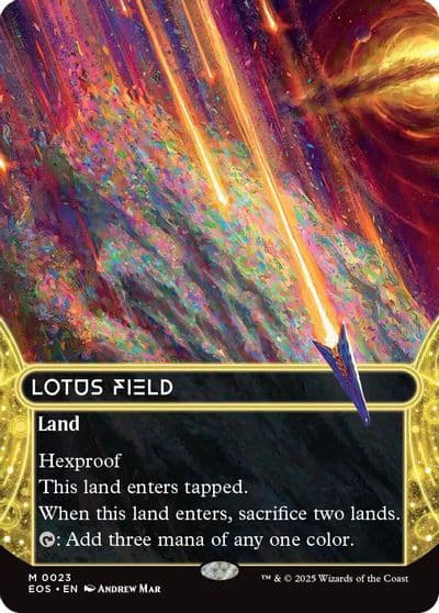Lotus Field 0023 Borderless Edge of Eternities: Stellar Sights Magic card