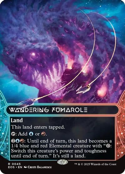 Wandering Fumarole 0045 Borderless Edge of Eternities: Stellar Sights Magic card