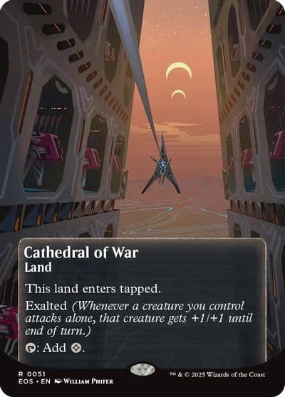 Cathedral of War 0051 Borderless Edge of Eternities: Stellar Sights Magic card