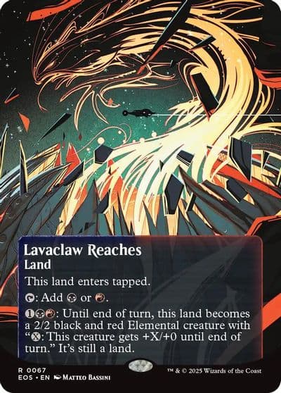 Lavaclaw Reaches 0067 Borderless Edge of Eternities: Stellar Sights Magic card
