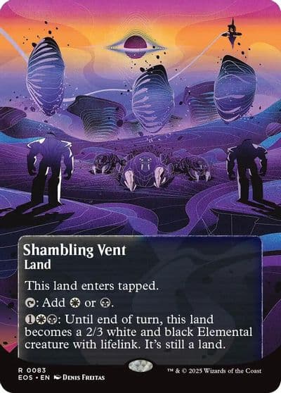 Shambling Vent 0083 Borderless Edge of Eternities: Stellar Sights Magic card