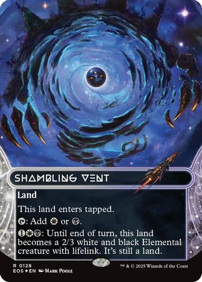 Shambling Vent 0128 Borderless Galaxy Foil Edge of Eternities: Stellar Sights Magic card